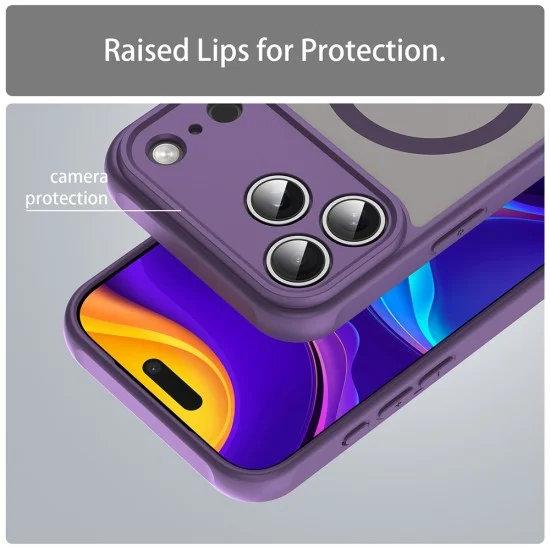 Калъф Techsuit HaloFrost II MagSafe - iPhone 18 Pro / iPhone 17 Pro - Лилав