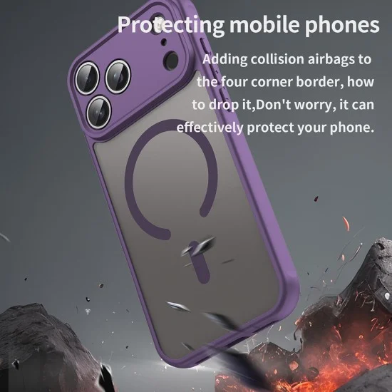 Калъф Techsuit HaloFrost II MagSafe - iPhone 18 Pro / iPhone 17 Pro - Лилав