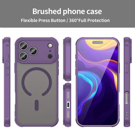 Калъф Techsuit HaloFrost II MagSafe - iPhone 18 Pro / iPhone 17 Pro - Лилав
