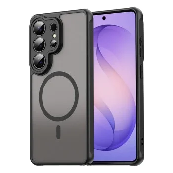Калъф Techsuit HaloFrost II MagSafe (самостоятелни отвори за камерите) - Samsung Galaxy S26 Ultra - Черен