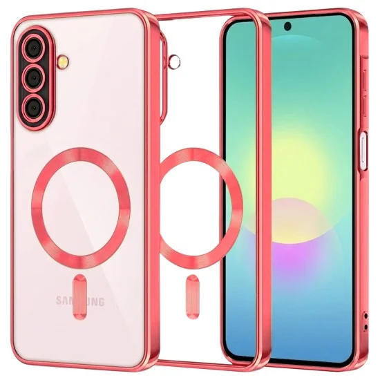 Калъф Techsuit Luxury Crystal MagSafe - Samsung Galaxy A27 5G - Червен