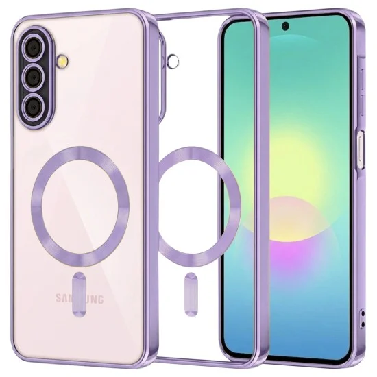 Калъф Techsuit Luxury Crystal MagSafe - Samsung Galaxy A27 5G - Светло лилав