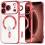 Калъф Techsuit Luxury Crystal MagSafe - iPhone 18 Pro Max / iPhone 17 Pro Max - Червен