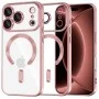 Калъф Techsuit Luxury Crystal MagSafe - iPhone 18 Pro Max / iPhone 17 Pro Max - Розов