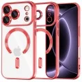 Калъф Techsuit Luxury Crystal MagSafe - iPhone 18 Pro / iPhone 17 Pro - Червен