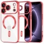 Калъф Techsuit Luxury Crystal MagSafe - iPhone 18 Pro / iPhone 17 Pro - Червен