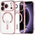 Калъф Techsuit Luxury Crystal MagSafe - iPhone 18 Pro / iPhone 17 Pro - Розов