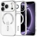 Калъф Techsuit Luxury Crystal MagSafe - iPhone 18 Pro / iPhone 17 Pro - Сребрист