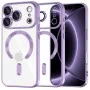 Калъф Techsuit Luxury Crystal MagSafe - iPhone 18 Pro / iPhone 17 Pro - Светло лилав