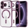 Калъф Techsuit Luxury Crystal MagSafe - iPhone 18 Pro / iPhone 17 Pro - Тъмно червен