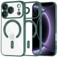 Калъф Techsuit Luxury Crystal MagSafe - iPhone 18 Pro / iPhone 17 Pro - Тъмно зелен
