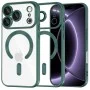 Калъф Techsuit Luxury Crystal MagSafe - iPhone 18 Pro / iPhone 17 Pro - Тъмно зелен