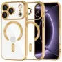 Калъф Techsuit Luxury Crystal MagSafe - iPhone 18 Pro / iPhone 17 Pro - Златист