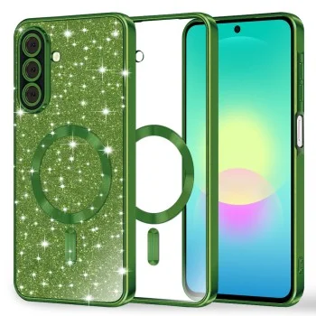 Калъф Techsuit Luxury Glitter MagSafe - Samsung Galaxy A27 5G - Зелен