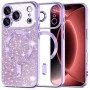 Калъф Techsuit Luxury Glitter MagSafe - iPhone 18 Pro Max / iPhone 17 Pro Max - Светло лилав