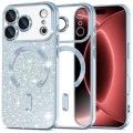 Калъф Techsuit Luxury Glitter MagSafe - iPhone 18 Pro Max / iPhone 17 Pro Max - Светло син