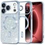 Калъф Techsuit Luxury Glitter MagSafe - iPhone 18 Pro Max / iPhone 17 Pro Max - Светло син