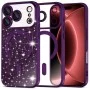 Калъф Techsuit Luxury Glitter MagSafe - iPhone 18 Pro Max / iPhone 17 Pro Max - Тъмно лилав