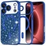 Калъф Techsuit Luxury Glitter MagSafe - iPhone 18 Pro Max / iPhone 17 Pro Max - Тъмно син