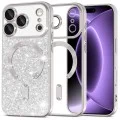 Калъф Techsuit Luxury Glitter MagSafe - iPhone 18 Pro / iPhone 17 Pro - Сребрист