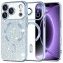 Калъф Techsuit Luxury Glitter MagSafe - iPhone 18 Pro / iPhone 17 Pro - Светло син