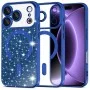 Калъф Techsuit Luxury Glitter MagSafe - iPhone 18 Pro / iPhone 17 Pro - Тъмно син