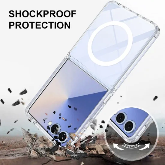 Калъф Techsuit MagSafe Pro - Samsung Galaxy Z Flip8 - Прозрачен