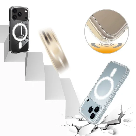 Калъф Techsuit MagSafe Pro - iPhone 18 Pro Max / iPhone 17 Pro Max - Прозрачен