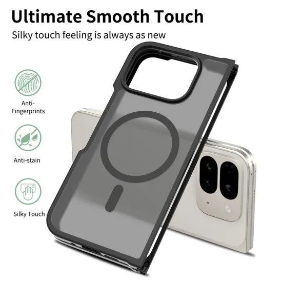 Калъф Techsuit PureFrost MagSafe - Google Pixel 11 Pro Fold - Матово черен