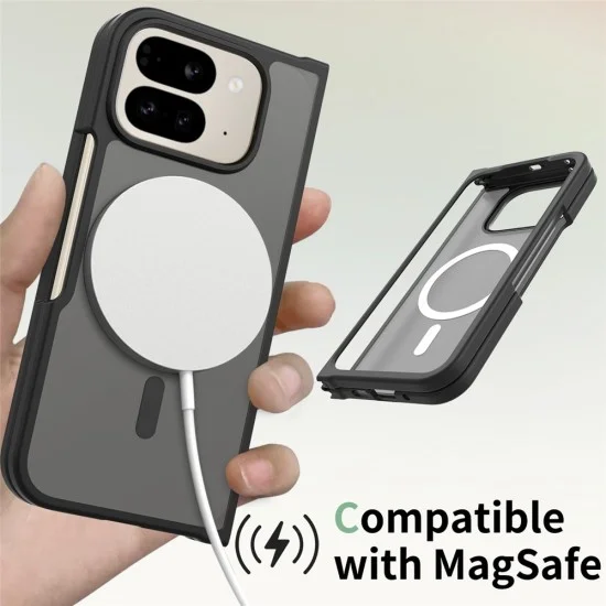 Калъф Techsuit PureFrost MagSafe - Google Pixel 11 Pro Fold - Матово черен
