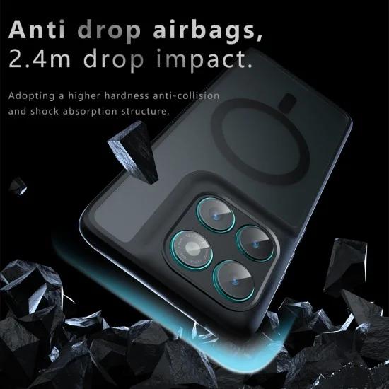 Калъф Techsuit PureFrost MagSafe - Motorola Edge 70 Max - Матово черен
