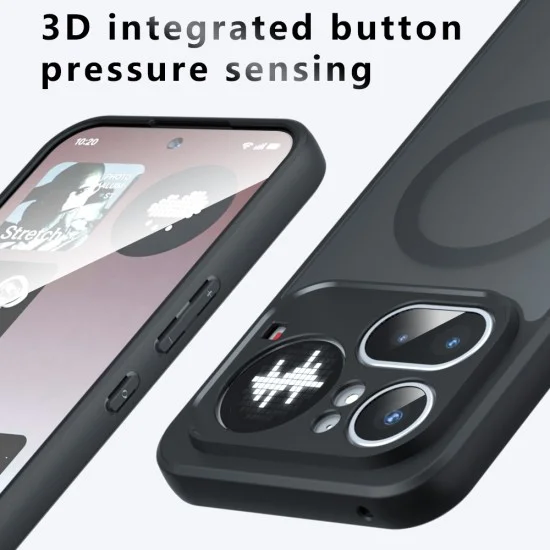 Калъф Techsuit PureFrost MagSafe - Nothing Phone (4b) - Матово черен
