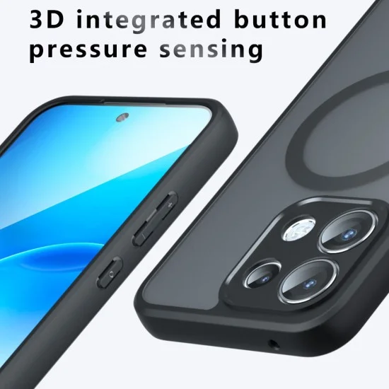 Калъф Techsuit PureFrost MagSafe - Oppo Reno16 F / Reno16 FS - Матово черен
