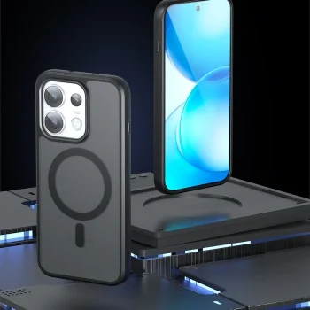 Калъф Techsuit PureFrost MagSafe - Oppo Reno16 Pro - Матово черен