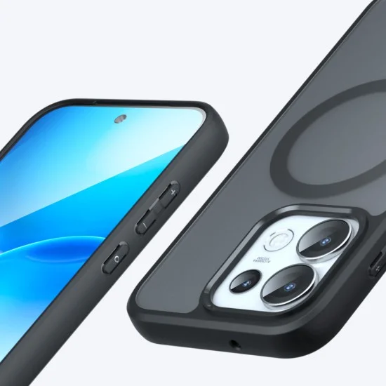 Калъф Techsuit PureFrost MagSafe - Oppo Reno16 Pro - Матово черен