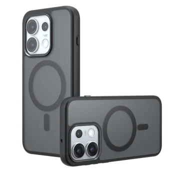 Калъф Techsuit PureFrost MagSafe - Oppo Reno16 Pro - Матово черен