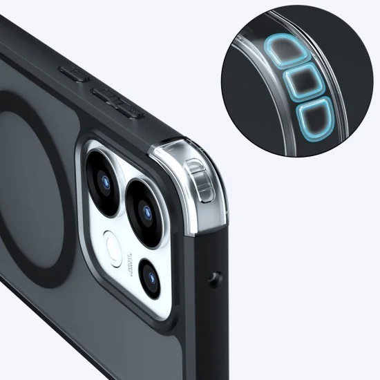 Калъф Techsuit PureFrost MagSafe - Oppo Reno16 Pro - Матово черен