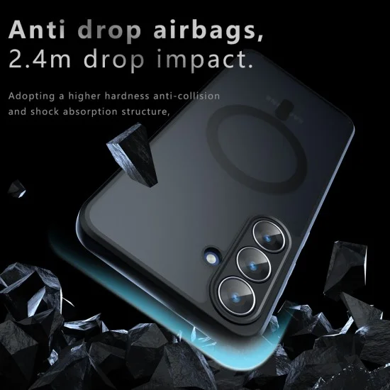 Калъф Techsuit PureFrost MagSafe - Samsung Galaxy S26 FE - Матово черен