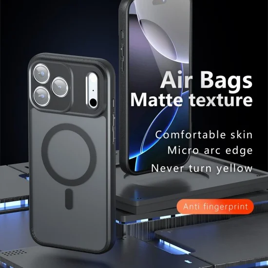 Калъф Techsuit PureFrost MagSafe - iPhone 18 Pro Max / iPhone 17 Pro Max - Матово черен