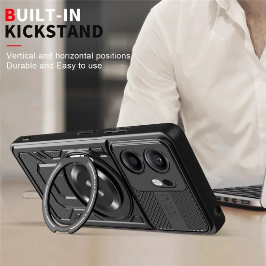 Калъф – Techsuit RuggedCam – Oppo Reno14 F / Reno14 FS 5G – Черен