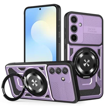 Калъф – Techsuit RuggedCam – Samsung Galaxy S25 FE – Лилав