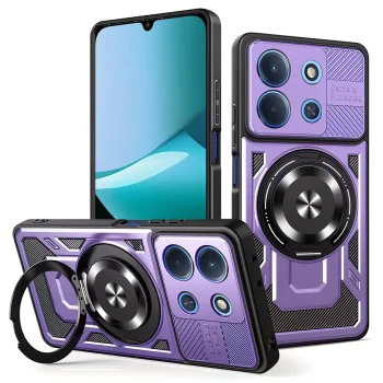 Калъф – Techsuit RuggedCam – Xiaomi Redmi 15C 4G / Redmi 15C 5G – Лилав