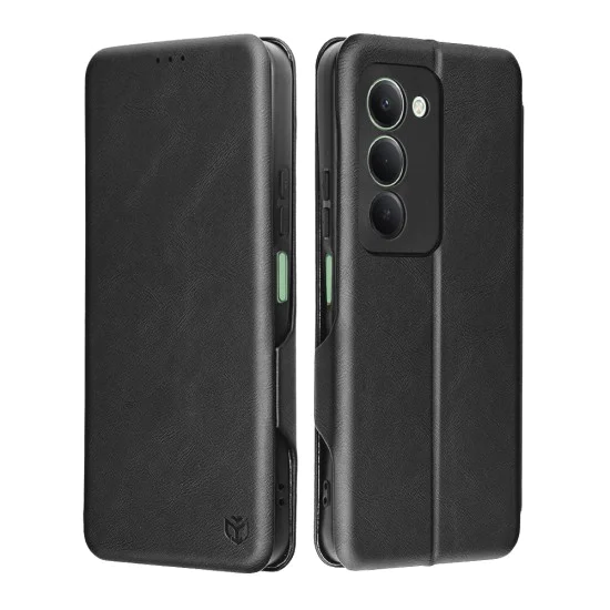 Калъф – Techsuit Safe Wallet Plus – Xiaomi Redmi 15 4G / Redmi 15 5G – Черен