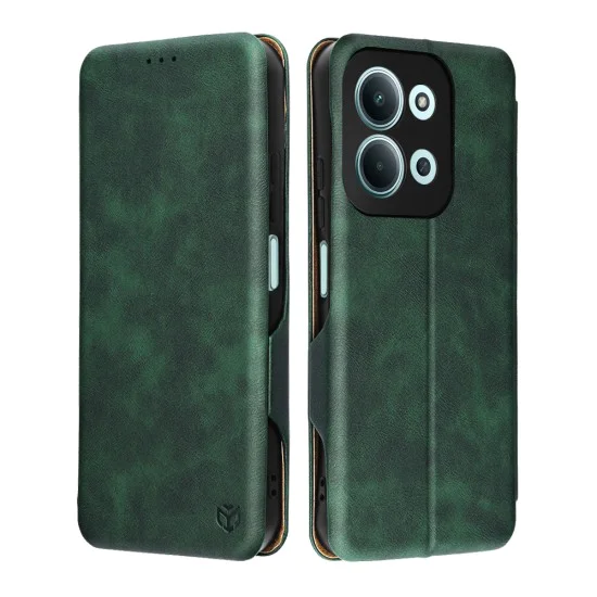 Калъф – Techsuit Safe Wallet Plus – Xiaomi Redmi 15C 4G / Redmi 15C 5G – Зелен