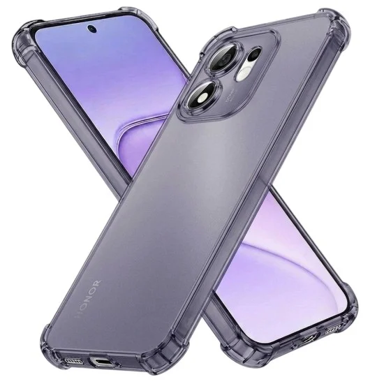 Калъф Techsuit Shockproof Clear Silicone - Honor 600 Smart - Сив