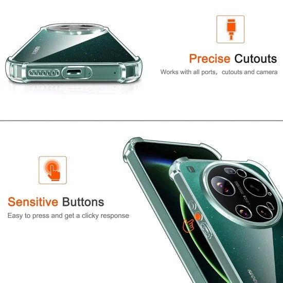 Калъф Techsuit Shockproof Clear Silicone MagSafe - Xiaomi 17 Ultra - Прозрачен