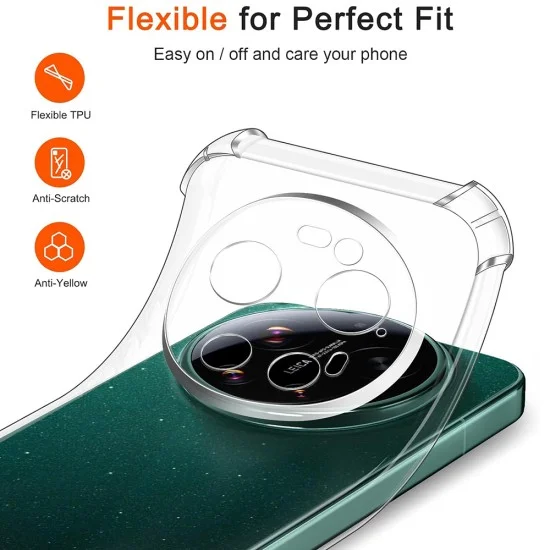 Калъф Techsuit Shockproof Clear Silicone MagSafe - Xiaomi 17 Ultra - Прозрачен