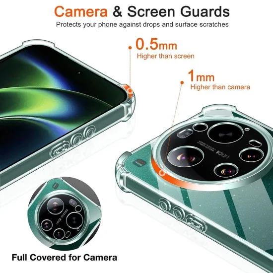 Калъф Techsuit Shockproof Clear Silicone MagSafe - Xiaomi 17 Ultra - Прозрачен