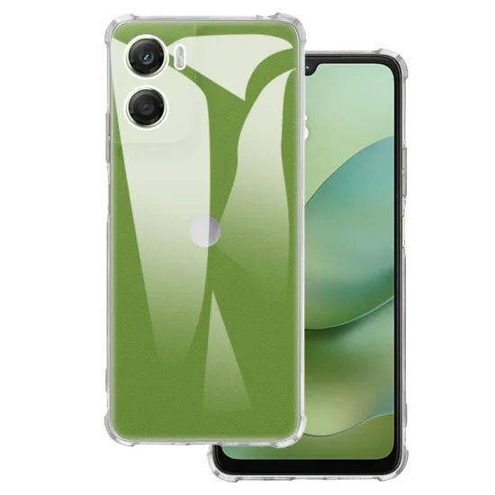Калъф – Techsuit Shockproof Clear Silicone – Motorola Moto G06 – Прозрачен