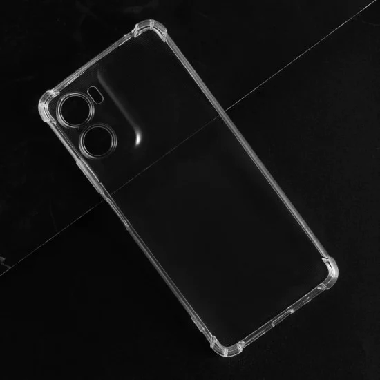 Калъф – Techsuit Shockproof Clear Silicone – Motorola Moto G06 – Прозрачен